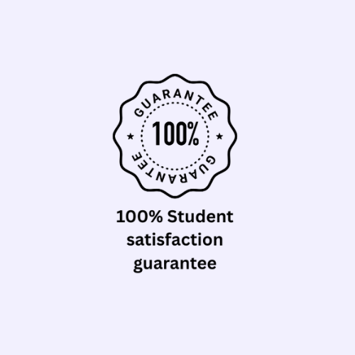100% Student satisfaction guarantee